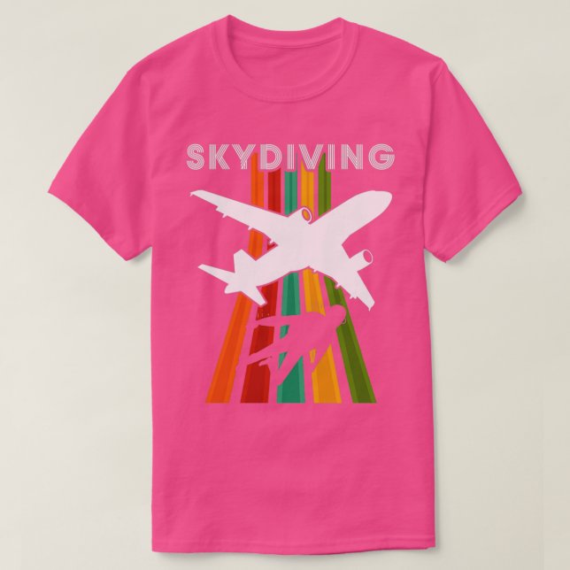 Camiseta Vintage Skydiving Parachuing Retro Skydiver 3 (Diseño del anverso)