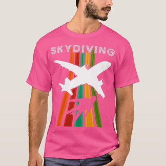 Camiseta Vintage Skydiving Parachuing Retro Skydiver 3