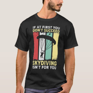Camiseta Vintage Skydiving Parachuing Skydiver