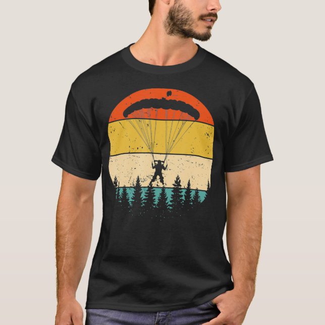Camiseta Vintage Skydiving Retro Paracaidismo Skydive (Anverso)