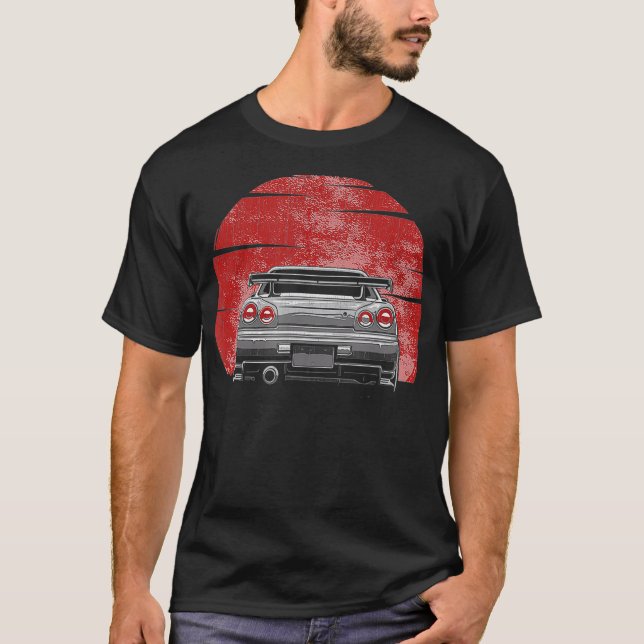Camiseta Vintage Skyline JDM Gt r (Anverso)