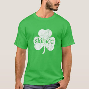 Camiseta Vintage Slainte Cute Chequea Buena Salud Diversión