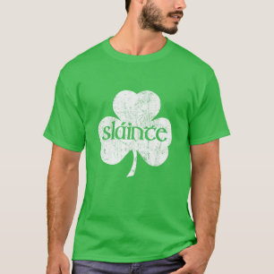 Camiseta Vintage Slainte Cute Chequea Buena Salud Diversión