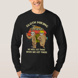 Camiseta Vintage Sloth Hiking Team Sloth