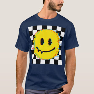 Camiseta Vintage Smiley Glitch de los 70