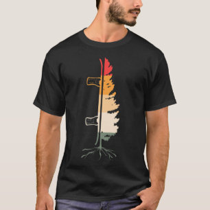 Camiseta Vintage Snowboarder Backcountry Retro Freestyle Sn