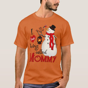 Camiseta Vintage Snowflakes Snowman me encanta que me llame