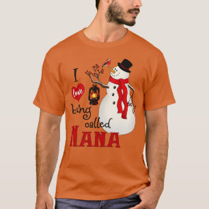 Camiseta Vintage Snowflakes Snowman me encanta ser llamado
