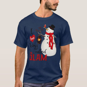 Camiseta Vintage Snowflakes Snowman me encanta ser llamado 