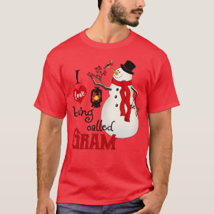 Camiseta Vintage Snowflakes Snowman me encanta ser llamado 