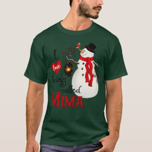 Camiseta Vintage Snowflakes Snowman me encanta ser llamado