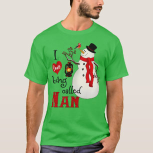 Camiseta Vintage Snowflakes Snowman me encanta ser llamado