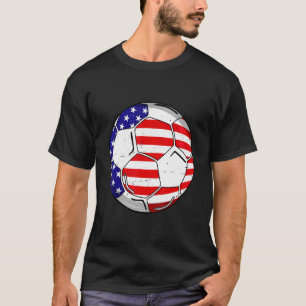 Camiseta Vintage Soccer American Flag Fantasía en familia d