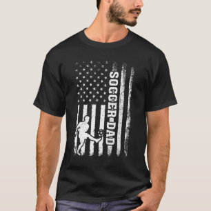 Camiseta Vintage Soccer American Flag Soccer Dad 4 De Julio