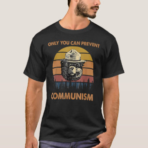 Camiseta Vintage Sólo Puedes Evitar Que El Comunismo Acampe