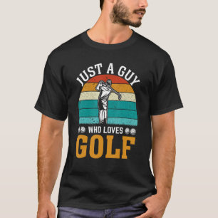 Camiseta Vintage Sólo Un Hombre Que Ama Los Golf