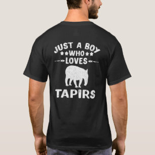 Camiseta Vintage Solo Un Niño Que Ama Tapir Animal