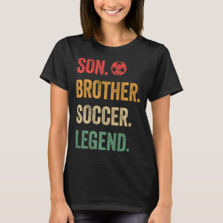 Camiseta Vintage Son Brother Soccer Legend Retro Boys Socc 