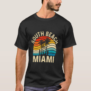 Camiseta Vintage South Beach Miami Palm Beach Surfboard Sur