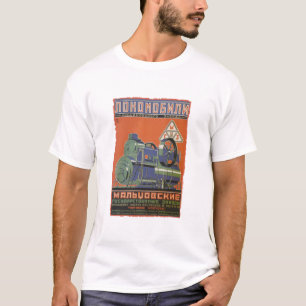 Camiseta Vintage soviet locomotive ad