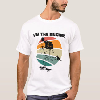 Camiseta Vintage, soy el Skateboard del motor divertido