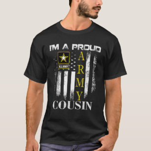 Camiseta Vintage, soy un orgulloso primo del ejército con b