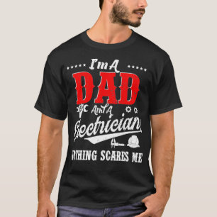 Camiseta Vintage Soy Un Papá Y Un Electrista Feliz Orgullo