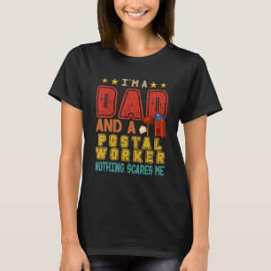 Camiseta Vintage, soy un papá y un trabajador postal, nada