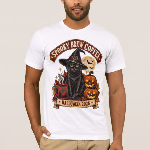 Camiseta Vintage Spooky Brew Coffee Moroccan Black