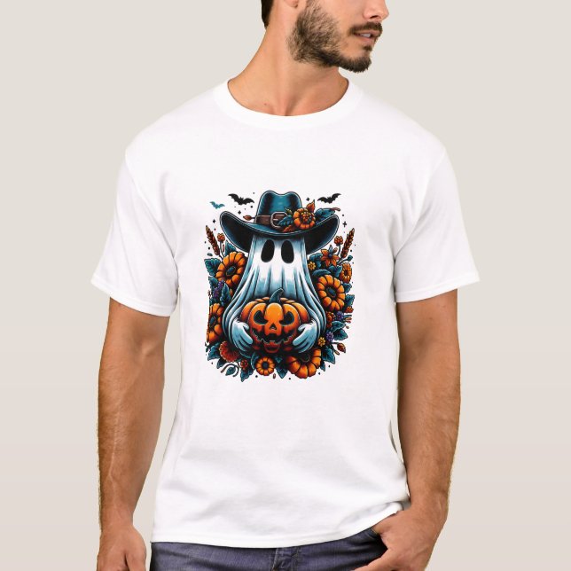 Camiseta Vintage Spooky Cowboy Ghost (Anverso)