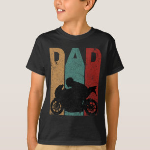 Camiseta Vintage Sport Bike Dad Day Gift Moto de ciclismo