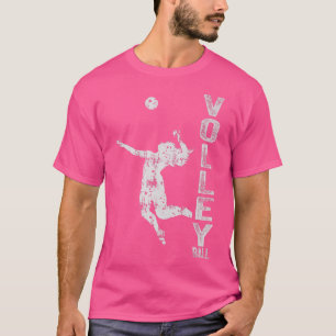 Camiseta Vintage Sport Voleibol Amantes De La Mujer De Vole