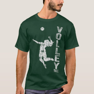 Camiseta Vintage Sport Voleibol Amantes De La Mujer De Vole