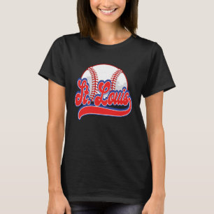Camiseta Vintage St Louis Cityscape Baseball Para Hombres M