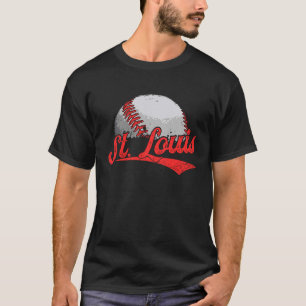 Camiseta Vintage St Louis Cityscape Baseball Para Hombres M
