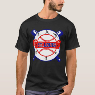 Camiseta Vintage St Louis Cityscape Baseball Para Hombres M