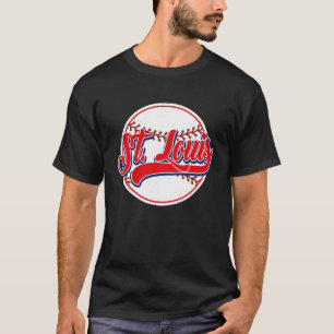 Camiseta Vintage St Louis Cityscape Baseball Para Hombres M