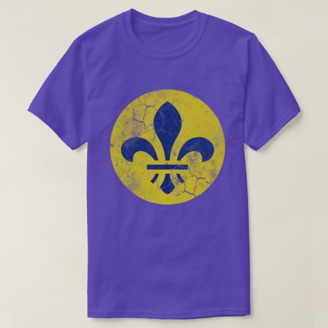 Camiseta Vintage St Louis Fleur De Lis (Diseño del anverso)