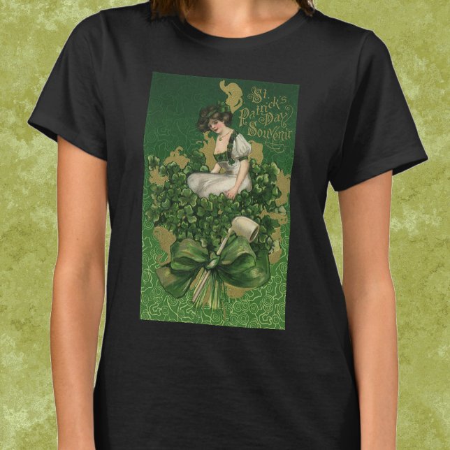 Camiseta Vintage St. Patrick's Day Souvenir, Irish Lass (Subido por el creador)