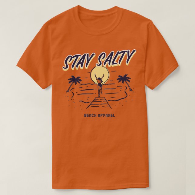 Camiseta Vintage Stay Salty (Diseño del anverso)