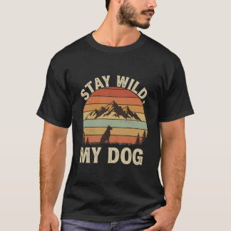 Camiseta Vintage 'Stay Wild My Dog'