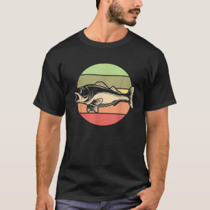 Camiseta Vintage Strin Bass Striper Funny Fisherman Bassm