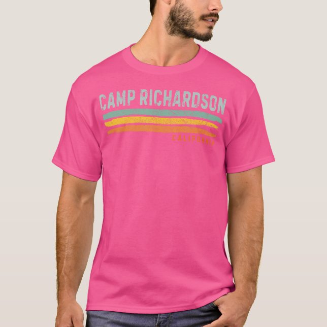 Camiseta Vintage Stripes Camp Richardson Ca (Anverso)