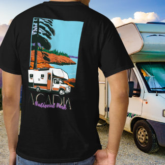 Camiseta Vintage Style Acadia National Park Road Trip 