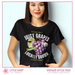 Camiseta Vintage Style Fruit Concord Grapes