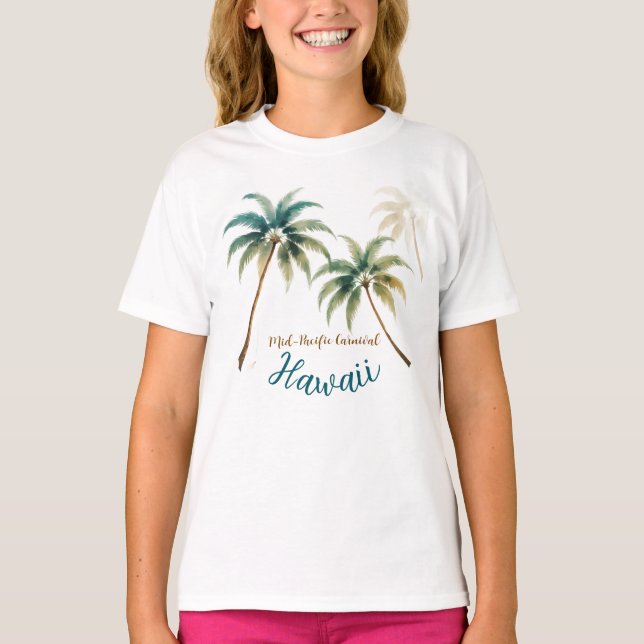 Camiseta Vintage Style Hawaiian Travel Honolulu (Anverso)