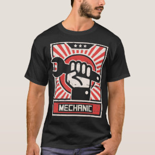 Camiseta Vintage Style MECHANIC Propaganda Poster