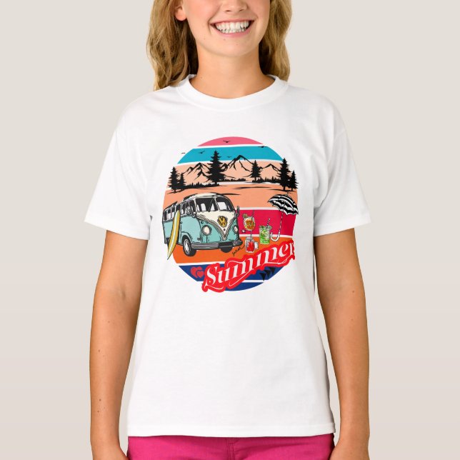 Camiseta "Vintage Summer Escape" (Anverso)