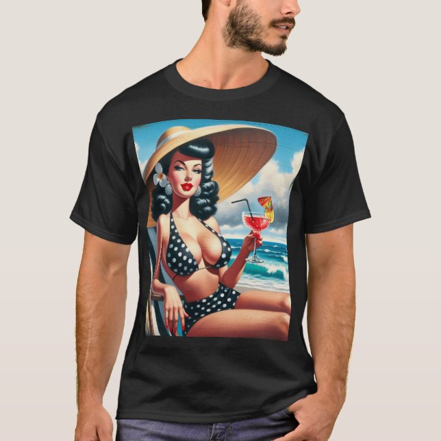 Camiseta Vintage Summer Pin Up (Anverso)