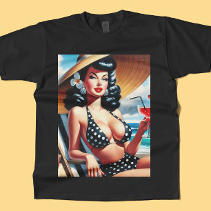 Camiseta Vintage Summer Pin Up